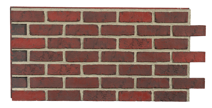 Antique Brick - Dark Red - Gray Grout